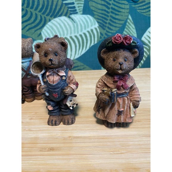 Lot of Vintage Poly Bear Figurines M.VP. Designs Teddy Bears (6) - Picture 7 of 10